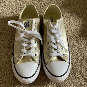 Gold all star converse